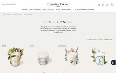 Carrière Frères website screenshot