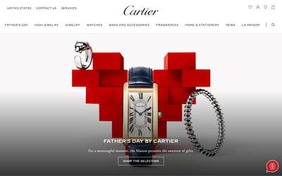 Cartier website screenshot