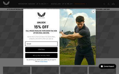 Castore website screenshot