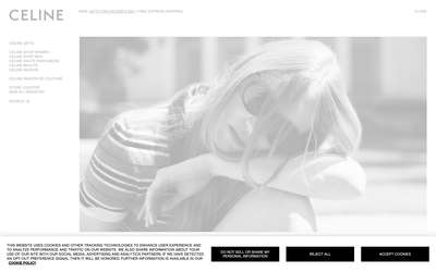 Celine website screenshot