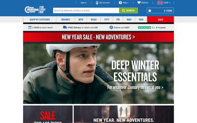 Chain Reaction Cycles website screenshot