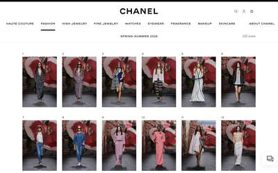 CHANEL website screenshot