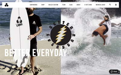 Channel Islands Surfboards website screenshot
