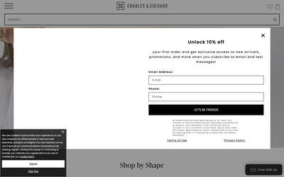 Charles & Colvard website screenshot