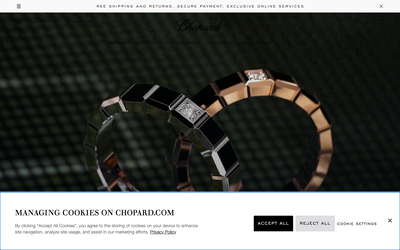 Chopard website screenshot