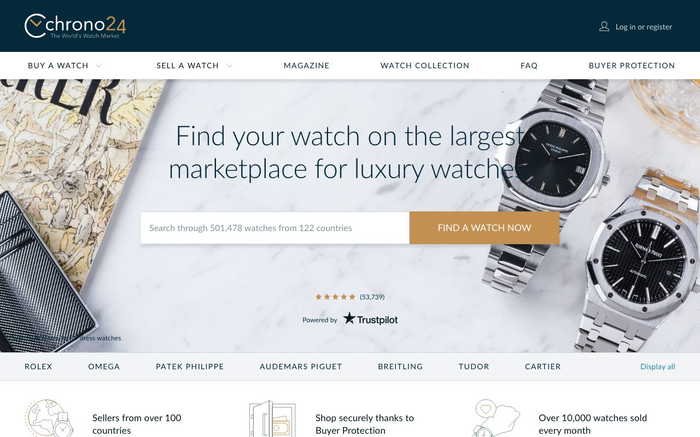 Chrono24 screenshot