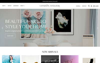 Citizen Atelier website screenshot