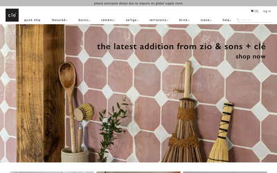 clé tile website screenshot