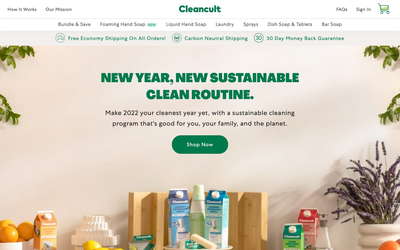Cleancult website screenshot