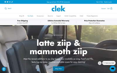 Clek website screenshot