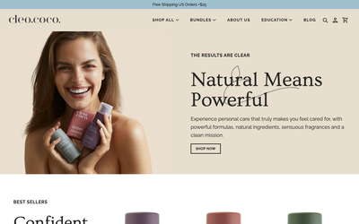 Cleo+Coco website screenshot
