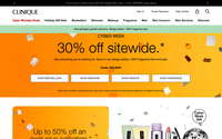 Clinique website screenshot