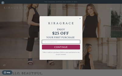 Close dialog website screenshot