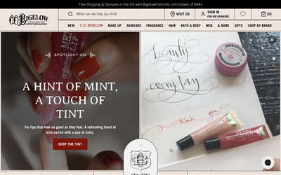 C.O. Bigelow Apothecaries website screenshot