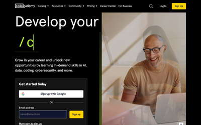 Codecademy website screenshot