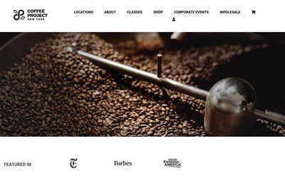 Coffee Project NY website screenshot