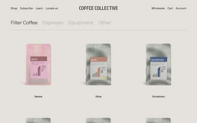 CoffeeCollective website screenshot