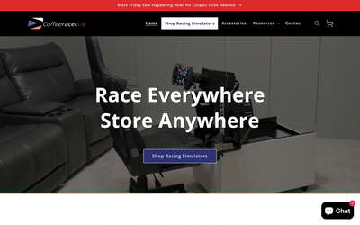 CoffeeRacer.us website screenshot