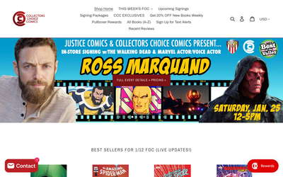 Collectors Choice Comics website screenshot