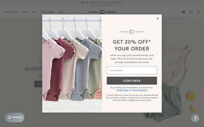 Colored Organics website screenshot
