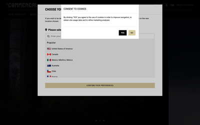 COMMENCAL website screenshot