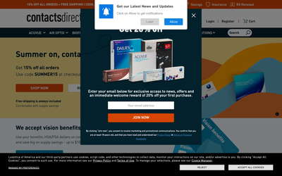 ContactsDirect website screenshot