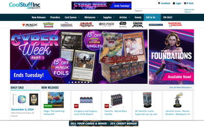 CoolStuffInc website screenshot