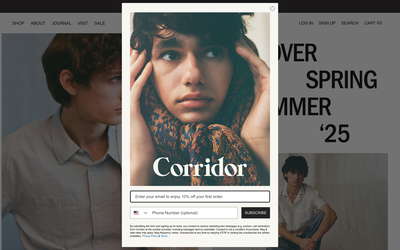 Corridor website screenshot
