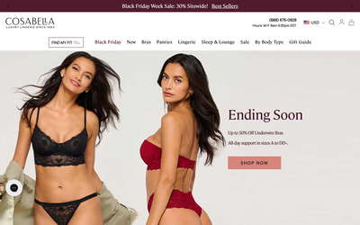 Cosabella website screenshot