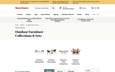 World Market website screenshot