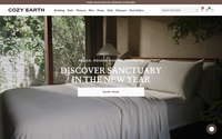 Cozy Earth website screenshot