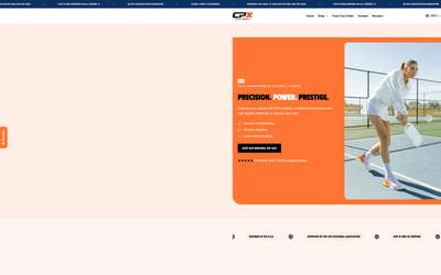 CPX Pickleball website screenshot