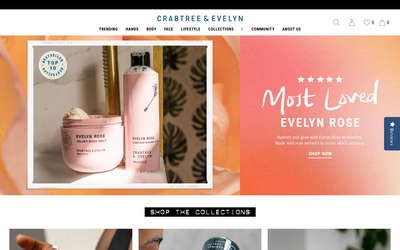Crabtree & Evelyn website screenshot