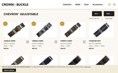 Crown & Buckle website screenshot