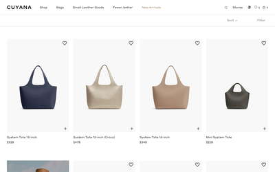 Cuyana website screenshot