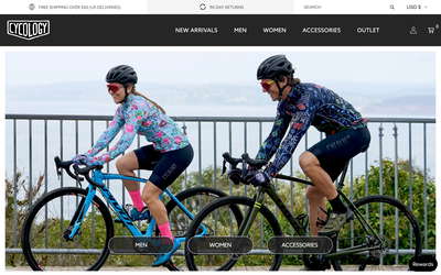 Cycology Clothing website screenshot