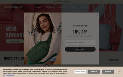 Dagne Dover website screenshot