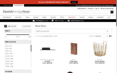 Danish Design Store website screenshot