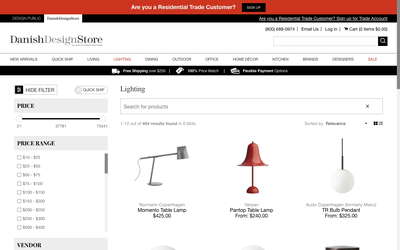 Danish Design Store website screenshot