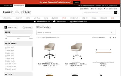 Danish Design Store website screenshot