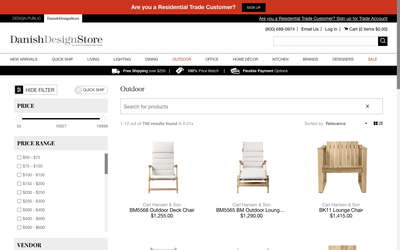 Danish Design Store website screenshot