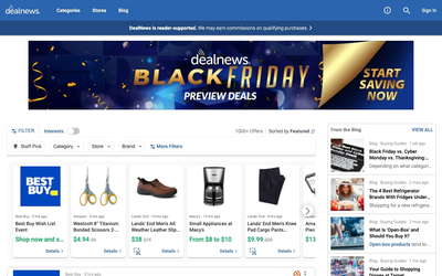 DealNews website screenshot