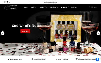 Deborah Lippmann website screenshot