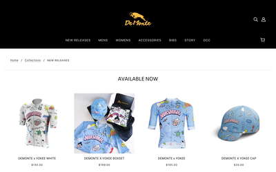 Demonte Cycling website screenshot