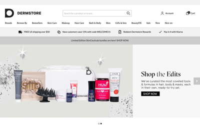 Dermstore website screenshot