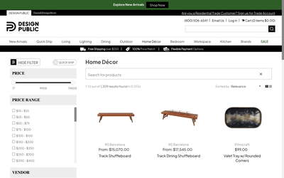 Design Public website screenshot