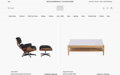 Design Within Reach website screenshot