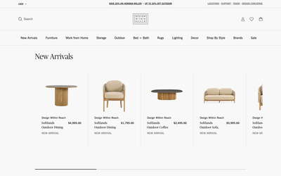 Design Within Reach website screenshot