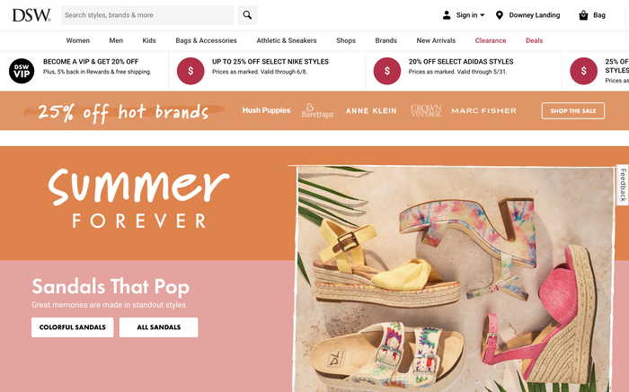 DSW screenshot