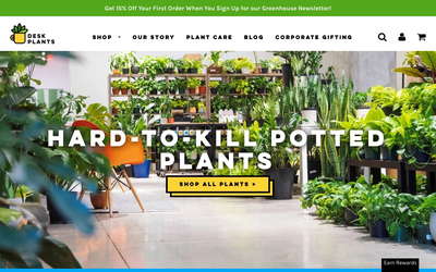 Desk Plants website screenshot